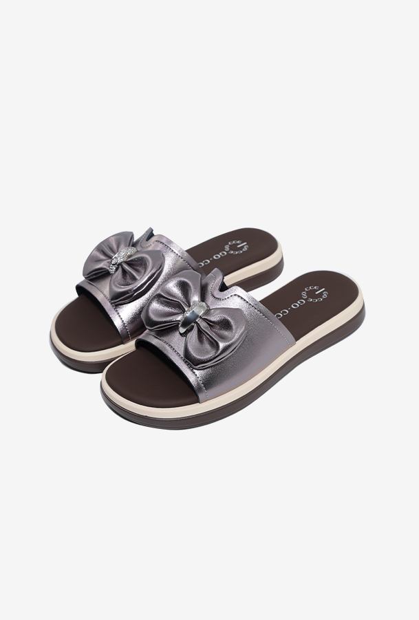 여성 슬리퍼 OZS5S043 실버 2.5cm