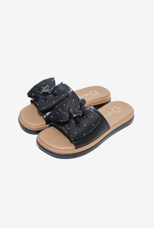 여성 슬리퍼 OZS5S041 블랙 2.5cm