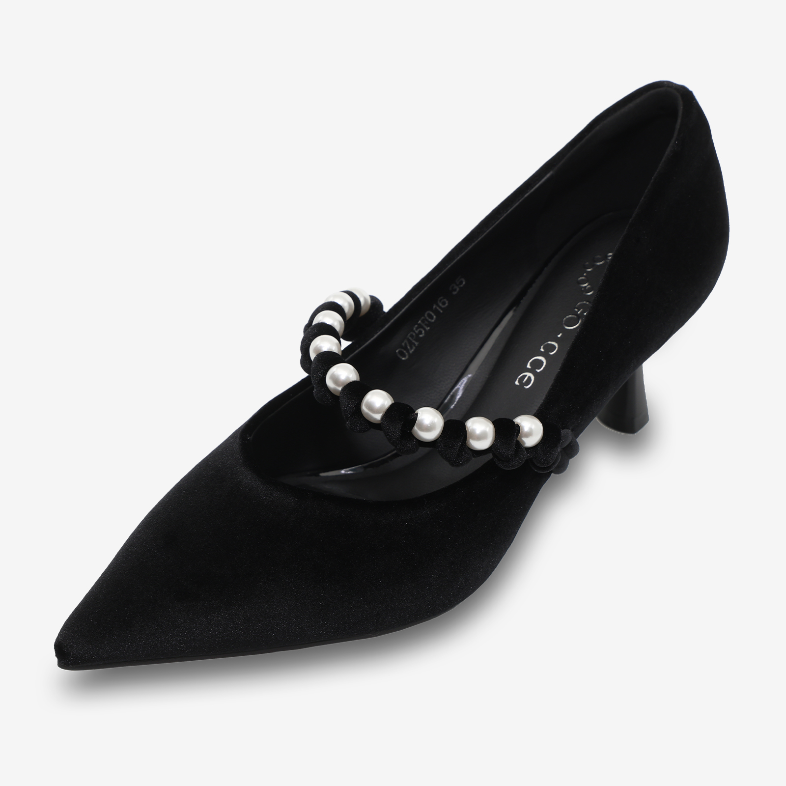 여성 펌프스 OZP5F016 블랙 6.5cm