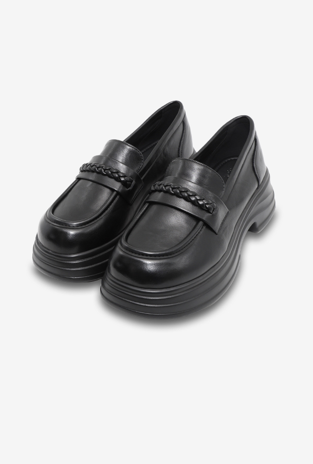 여성 장식 로퍼 OZP5F006 블랙 4.5cm