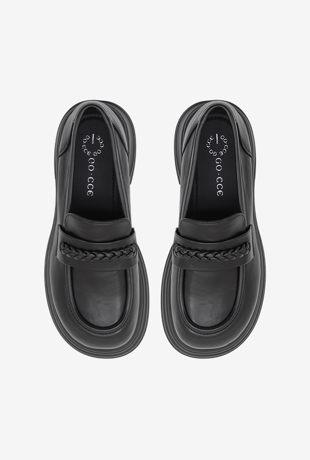 여성 장식 로퍼 OZP5F006 블랙 4.5cm