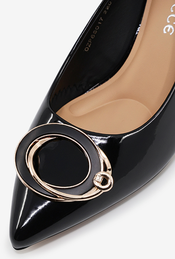 여성 펌프스 OZP6S017 블랙 6cm