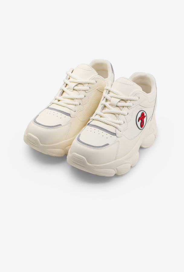 여성 스니커즈 OZP6S008 아이보리 6cm